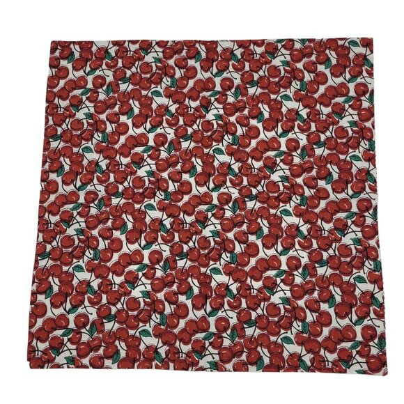 Four Reversible Star Napkins Red, Green, Brown and Blue Patchwork Cotton, Cherri - Picture 2 of 10